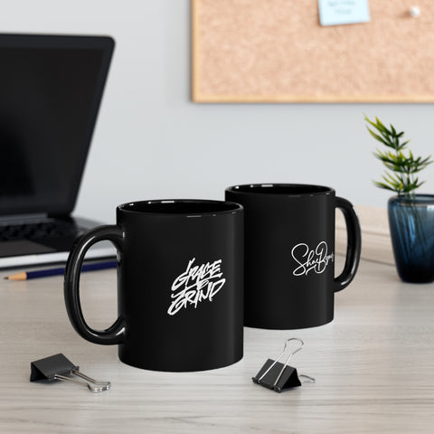 "The Edge" 11oz Black Mug