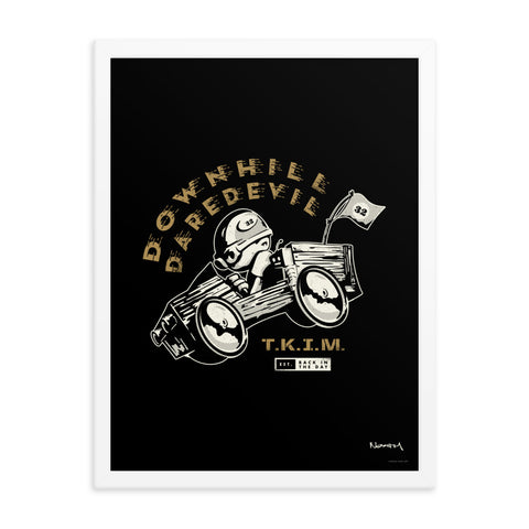 T.K.I.M. "Downhill Racer" Framed Poster
